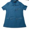 Carribbean Blue Top Female Scrub Short Sleeve Jacket